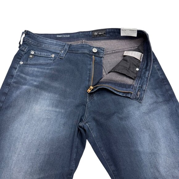 NEW AG Everett AirLuxe Slim Straight Leg Black Jean Men's, Sz 36 x 28 (Altered) - Picture 4 of 11
